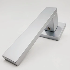Two parts design special pattern door handle square lever round rosset furniture hardware