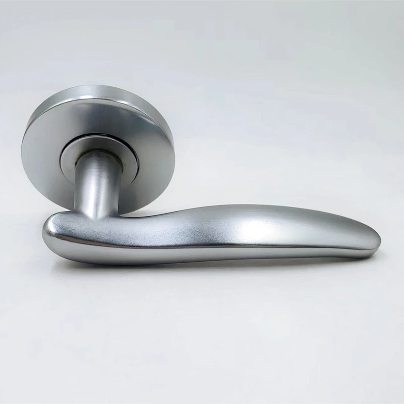 Australia design tri lock Solid aluminum zinc polished nickel mortise lock passage door lever handle