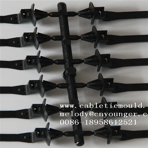 mould factory supply auto automotive parts sheet edge buckle push mount cable tie injection mould in molds city taizhou china