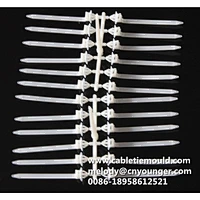 Self locking double head releasable nylon zip cable tie injection moulds used for cars auto automobile automotive