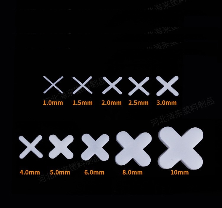 Plastic tile spacers wedge tile leveling system