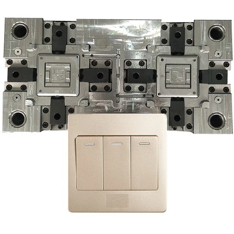 Wall Switch Socket Outlet Overmolding Injection Mould Tooling for Switch Socket Out Box Bracket Frame Mould