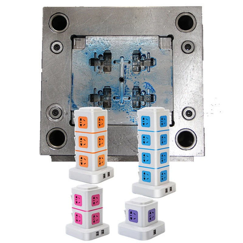 Vertical socket injection mould