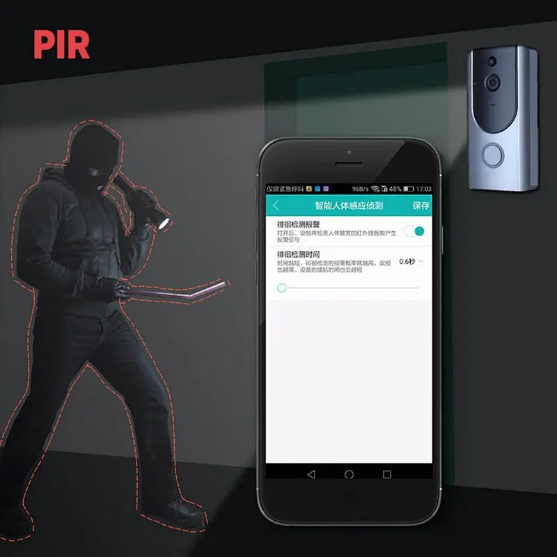 1080P Tuya doorbell WiFi Wireless low power Smart security Visual Ring Video Doorbell Camera with night vision for smart home security