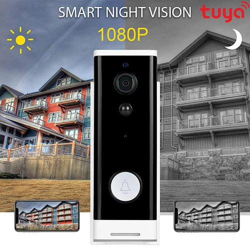 1080P Tuya WiFi Wireless low power Patent Smart security Visual Ring Video Doorbell Camera for home security