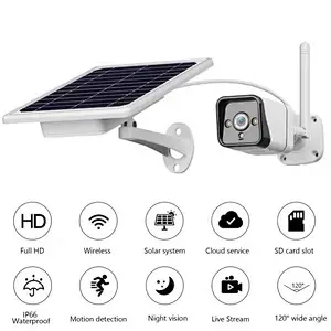 Tuya Solar Power outdoor Waterproof IP67 Wireless WiFi 1080P IP network Camera for home security