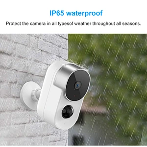 Tuya Battery Powered outdoor Waterproof IP65 Wireless WiFi 1080P IP network Camera