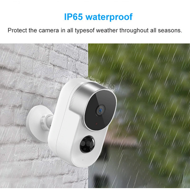 Tuya Battery Powered outdoor Waterproof IP65 Wireless WiFi 1080P IP network Camera