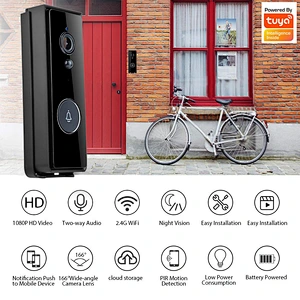 1080P Tuya WiFi Wireless Outdoor IP65 Smart Video Doorbell