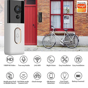 1080P Tuya WiFi Wireless Outdoor IP65 Smart Video Doorbell