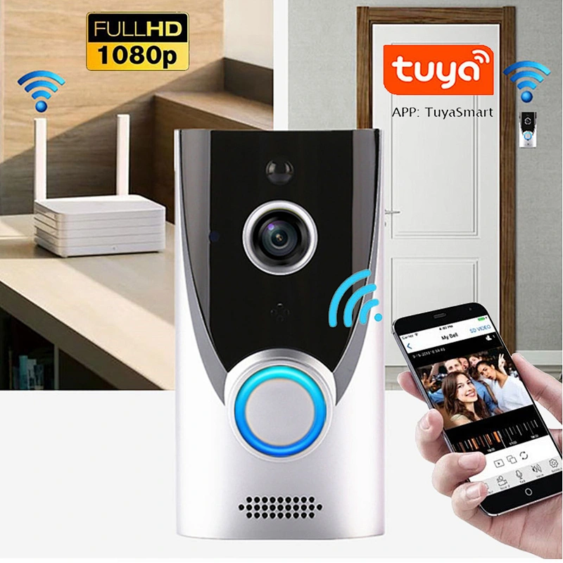 Tuya Wireless WiFi Video Doorbell Smart Security Wifi Door Bell Ring Camera,tuya wireless wifi video doorbell smart security wifi door bell ring camera