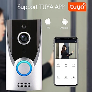 Tuya Wireless WiFi Video Doorbell Smart Security Wifi Door Bell Ring Camera,tuya wireless wifi video doorbell smart security wifi door bell ring camera