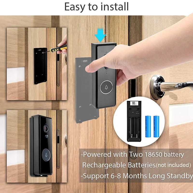 1080P Tuya WiFi Wireless Outdoor IP65 Smart Video Doorbell