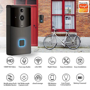 1080P Tuya IP Smart security wireless WiFi Ring visual Video Doorbell Camera