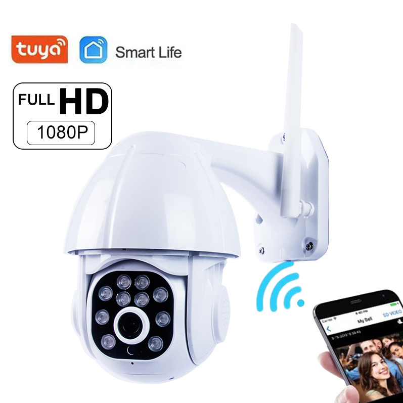 Tuya Smart 1080P Two Way Audio Outdoor RJ45 WiFi Wireless Home Security Cloud Storge IP camera