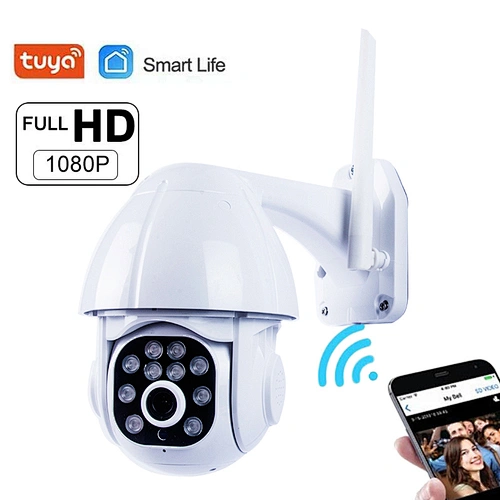 Tuya Smart 1080P Two Way Audio Outdoor RJ45 WiFi Wireless Home Security Cloud Storge IP camera