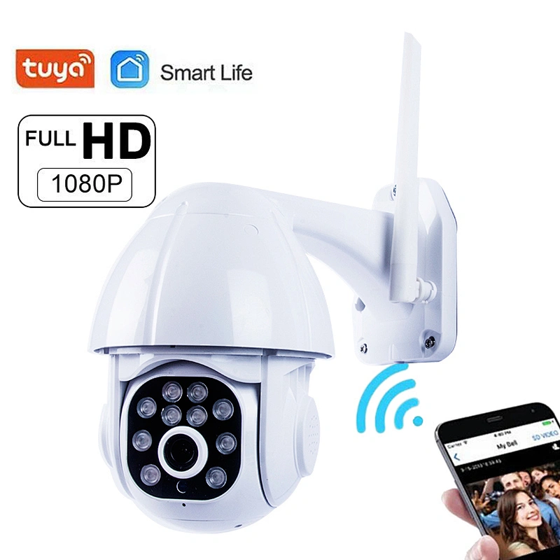 Tuya Smart 1080P Two Way Audio Outdoor RJ45 WiFi Wireless Home Security Cloud Storge IP camera