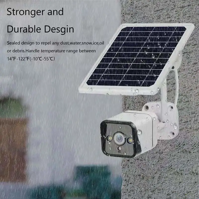Tuya Solar Power outdoor Waterproof IP67 Wireless WiFi 1080P IP network Camera for home security
