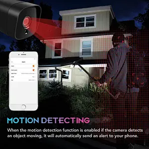 Tuya Smart 1080P Two Way Audio Outdoor Waterproof Night Vision WiFi Wireless Home Security Cloud Storage Bullet IP camera