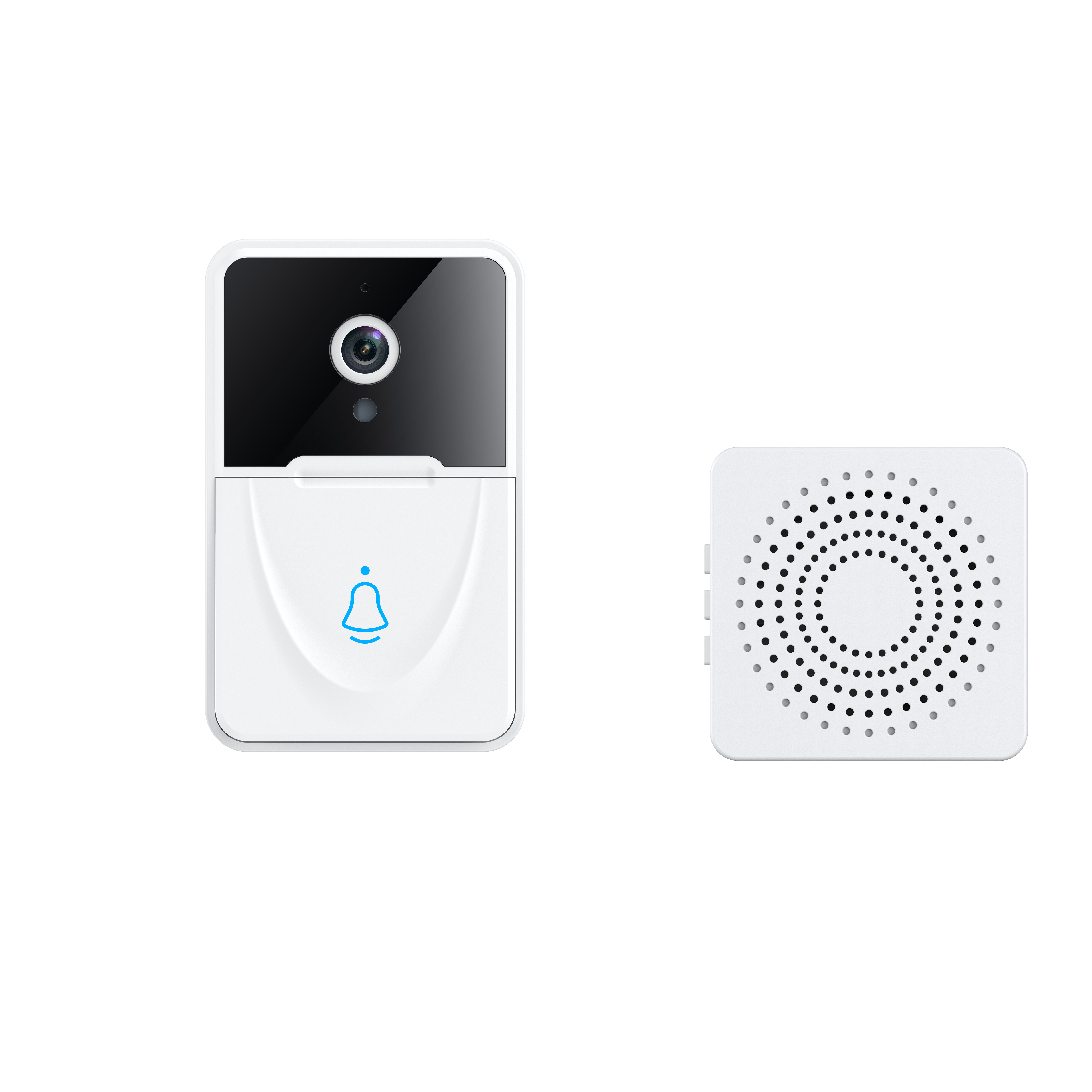 Push Only Smart Doorbell + Indoor Chime