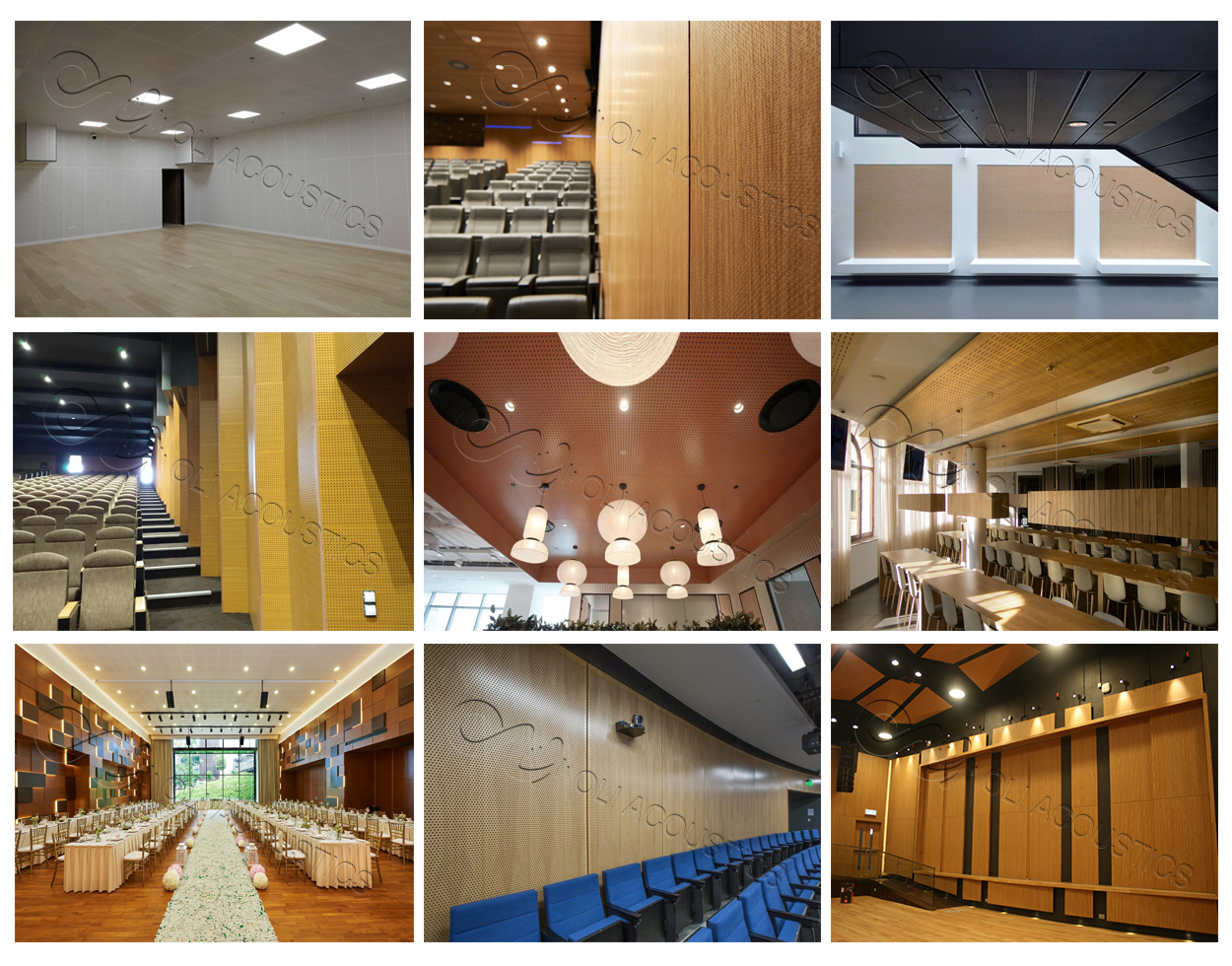 project reference for micro perforated wood panels