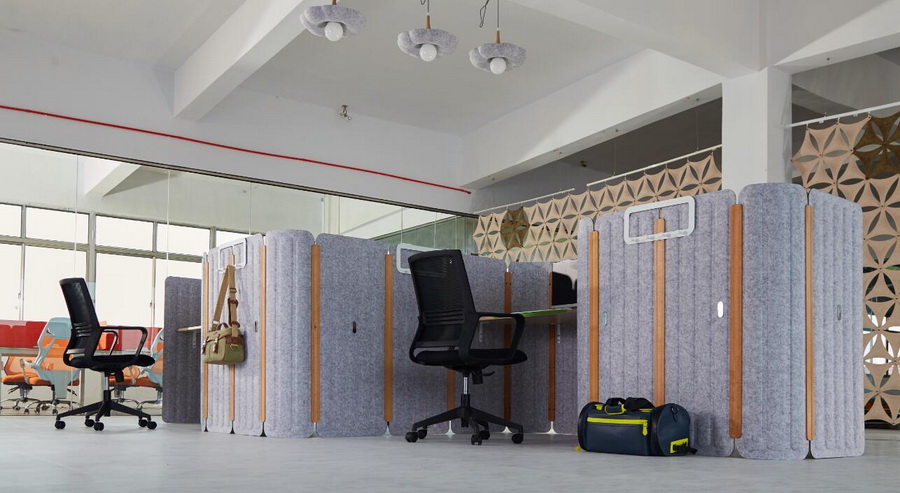 project reference for Acoustic Desk Dividers
