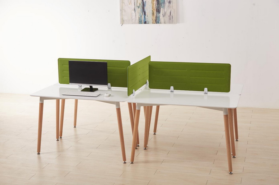 green desk partitions
