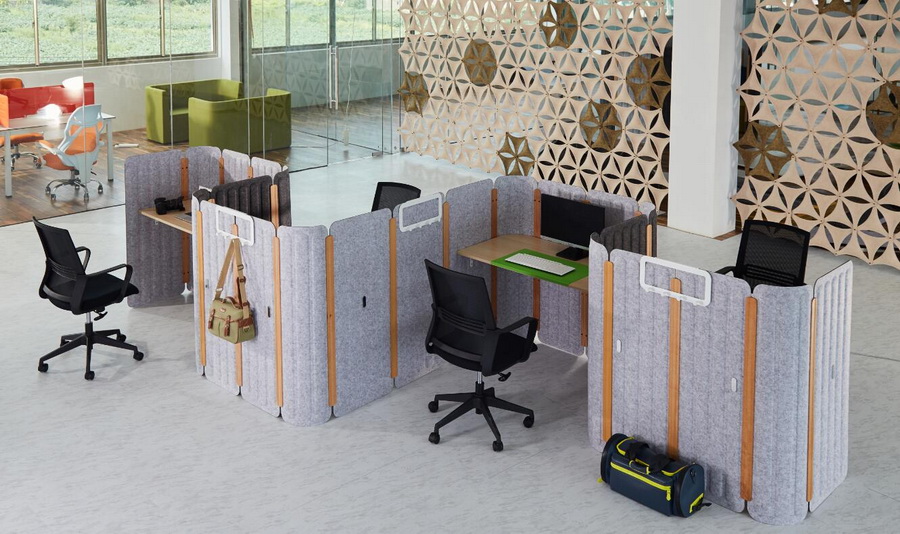 project reference for Acoustic Desk Dividers
