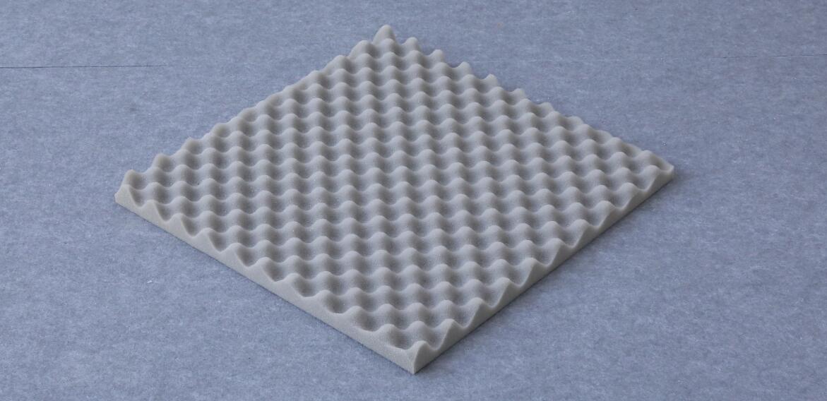 500*500*50mm Egg Crate Acoustic Foam With Back Adhesive For Studio