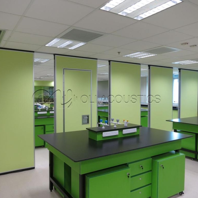 80mm Movable Paritition With Green Melamine Finish For School
