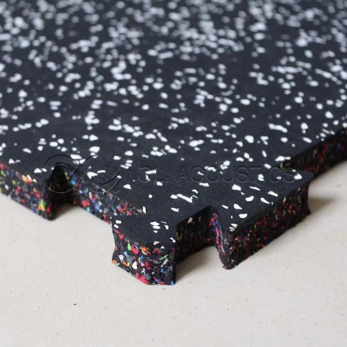 Optional Color Interlocking Rubber Gym Flooring For Gym