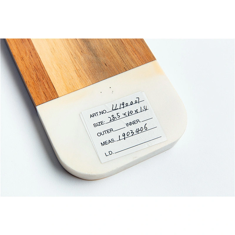CHEAP kitchen supplies Marble mosaic acacia plate Irregular  Plate Dish Stone tableware Stony wood