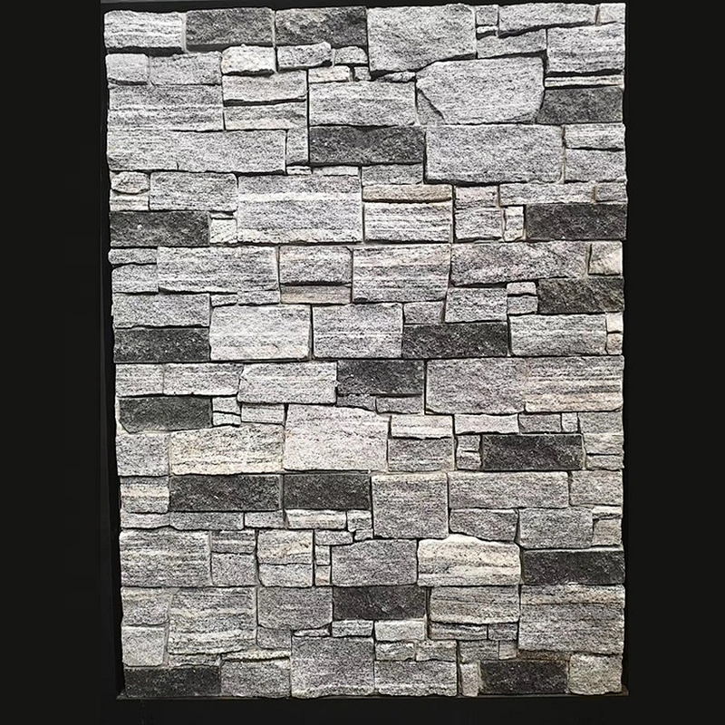 Meshed Cement Back Rust Slate Natural Wall Cladding Culture Stacked Stone