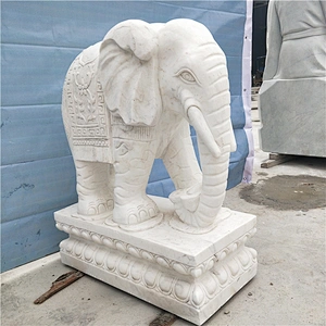 Stone Thailand Elephant Statue Large