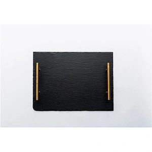 Cheap Special offer kitchen supplies food plate Rectangle slate sushi plate