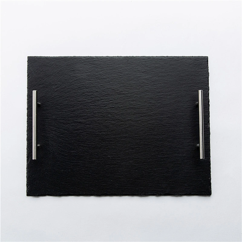 Cheap Special offer kitchen supplies food plate Rectangle slate sushi plate