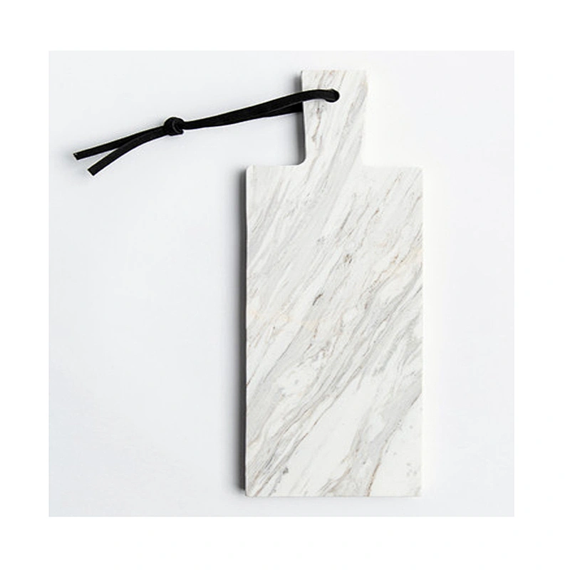 Cheap Kitchen Gray Stripe Marble Cheese Board For Professional Manufacture
