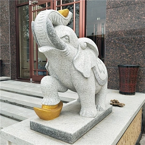 Stone Thailand Elephant Statue Large