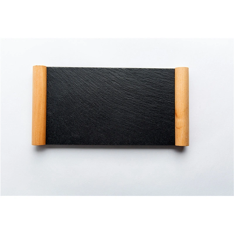 CHEAP kitchen supplies Slate tray Rectangle  Plate Dish Stone tableware Plate