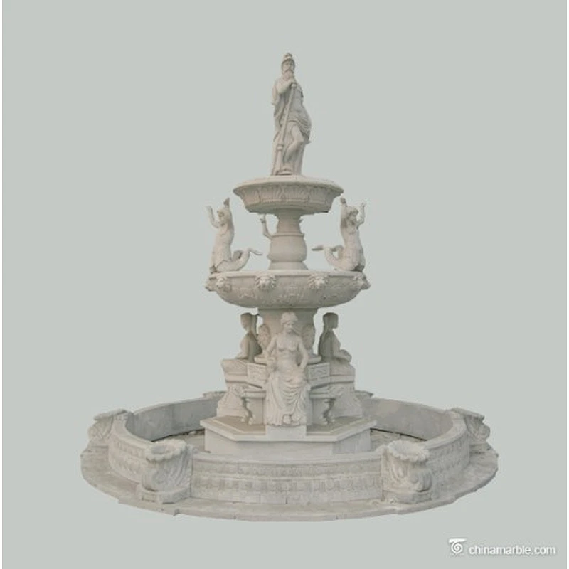 stone pillar fountain/pool waterfall fountain/cascade fountain