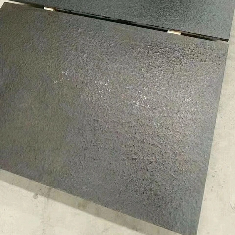 Flame Heat Treatment Flooring Paving Slab Stone Black Granite Tiles
