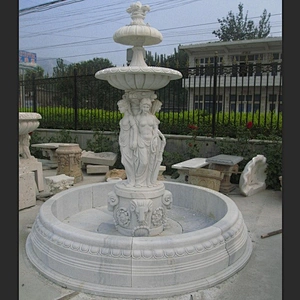 Marble Statue Tier Water Fountain