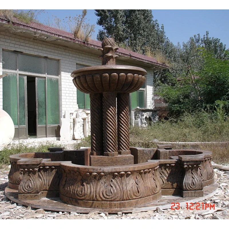 stone pillar fountain/pool waterfall fountain/cascade fountain