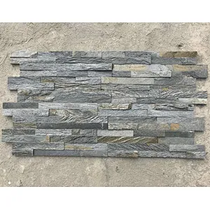 Water Wave Quartzite Wall Cladding Tile/Fireproof Decorative Wall Stone/Natural Stone Veneer