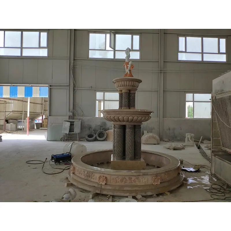 Outdoor Marble Water Fountain Stone garden
