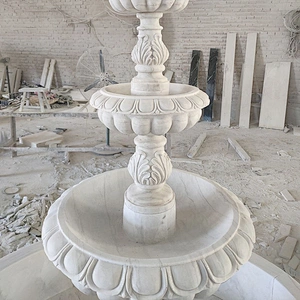 Custom Garden Decor Marble Large Outdoor Stone Fountain