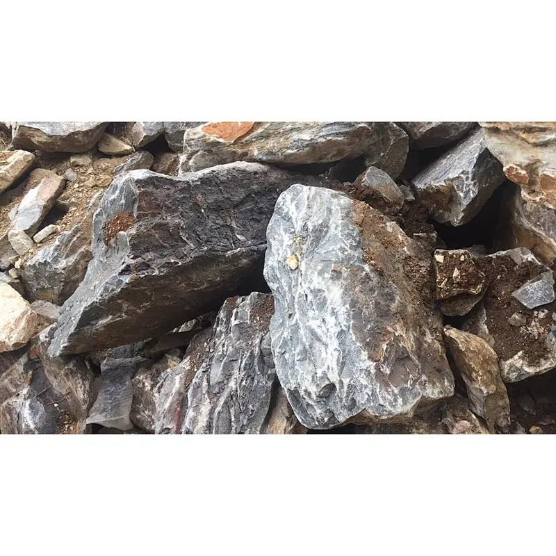Blue Crazy Limestone Dry Loose Masonry Stone For Retaining Wall