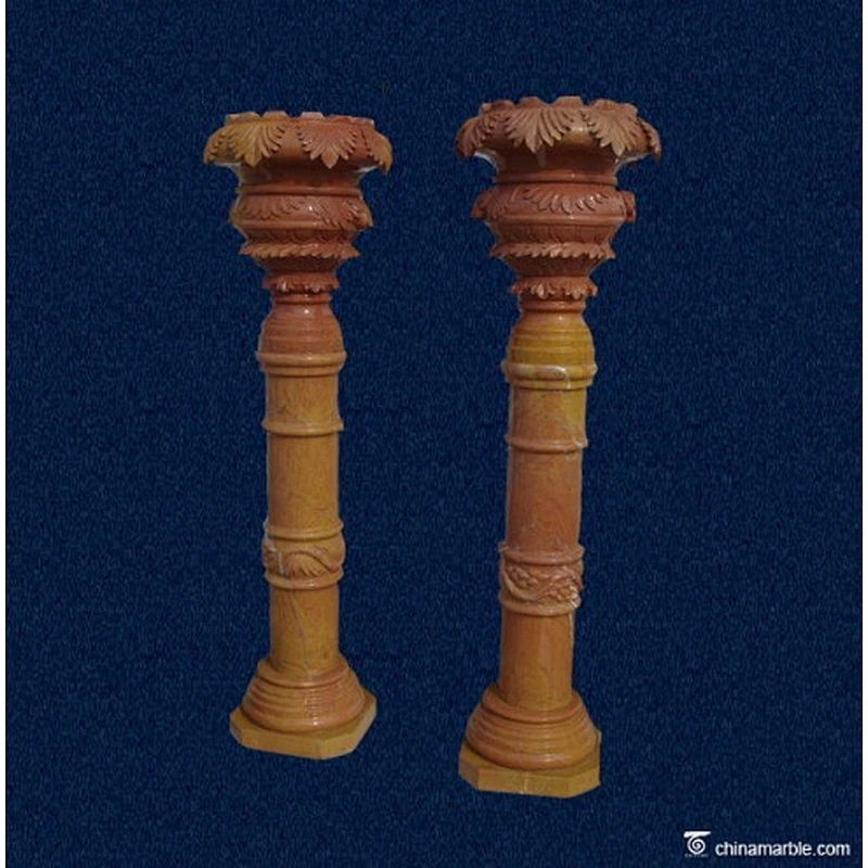 granite stone gate pillar design/cantera stone columns/stone column caps