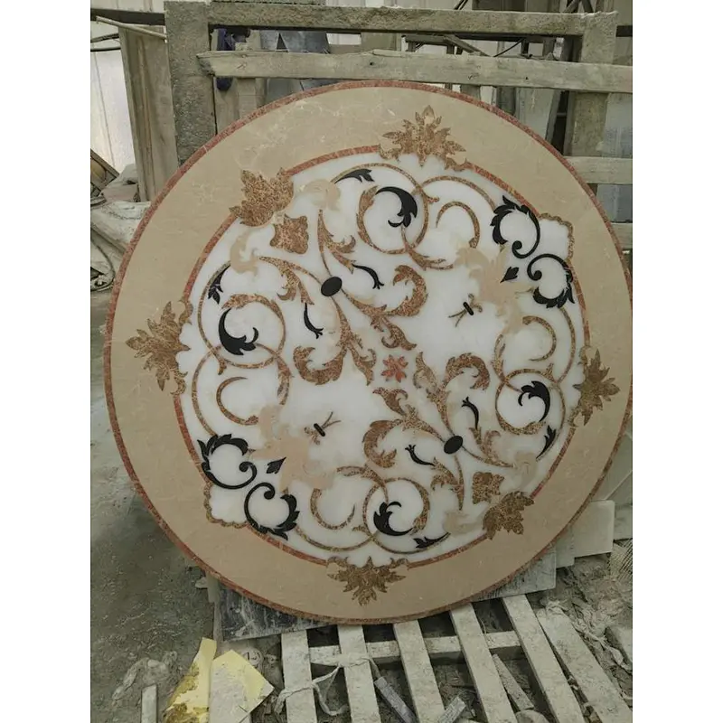 Marble Waterjet Medallion/Cheap Marble Mosaic Floor Medallion from China/Marble Medallion Tile Lowes