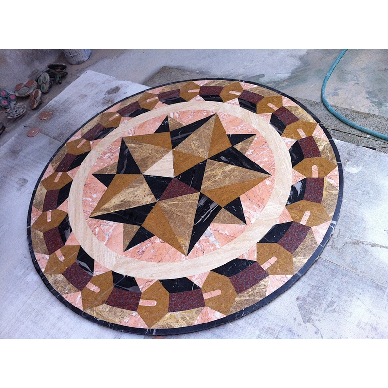 Marble Waterjet Medallion/Cheap Marble Mosaic Floor Medallion from China/Marble Medallion Tile Lowes
